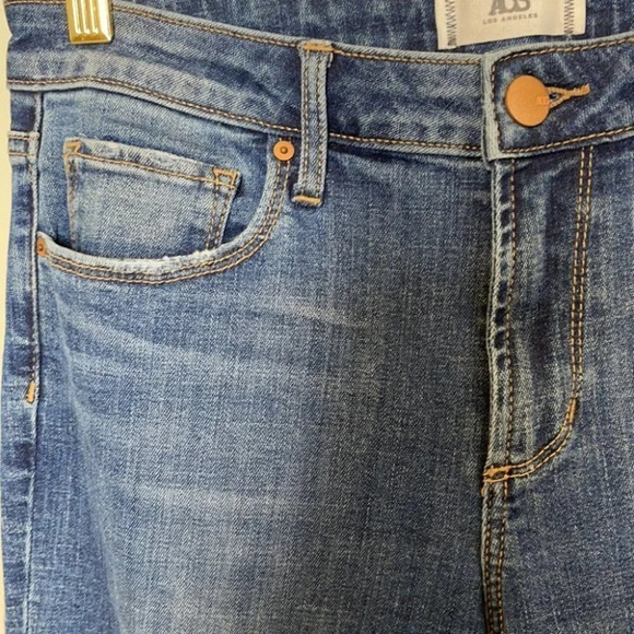 AOS Articles of Society Christina Skinny Jeans Blue Distressed Mid Rise Baddie 6 - Picture 4 of 10